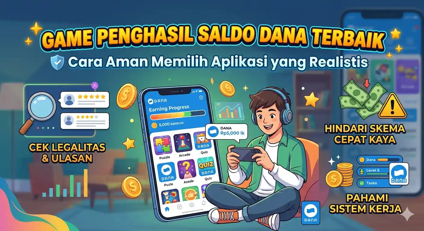 Game Penghasil Saldo DANA Terbaik Cara Aman Memilih Aplikasi yang Realistis